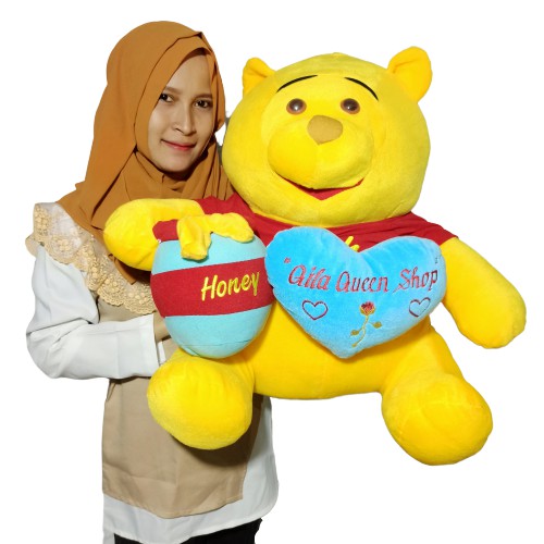 Boneka winnie the pooh jumbo MURAH BISA UKIR DAN CETAK