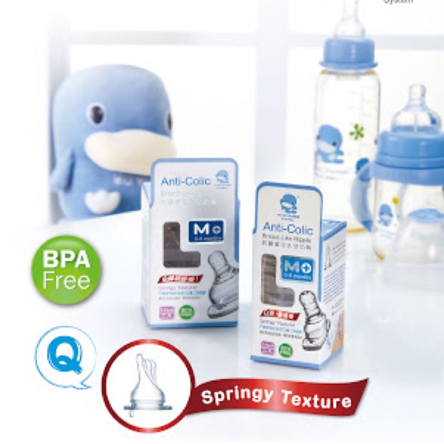 Dot Kuku Size M 0-6M Breast Nipple Like (Dot Botol Susu Bayi 0-6bulan)
