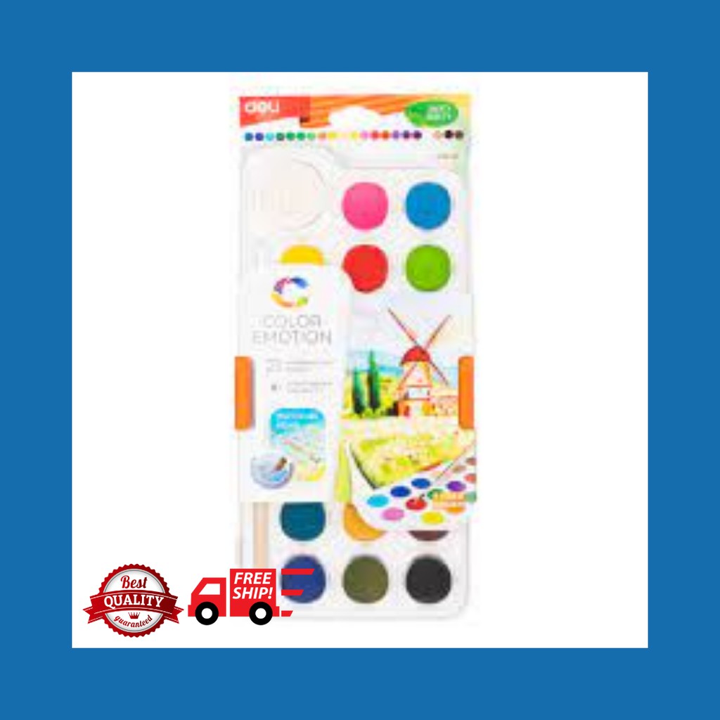 

Deli Watercolor Paint 12 Warna, EC10-12
