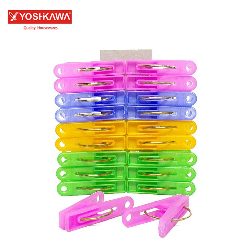 

YOSHIKAWA Jepitan Jemuran 20 PCS Penjepit Pakaian EVL-G-820 Multiwarna
