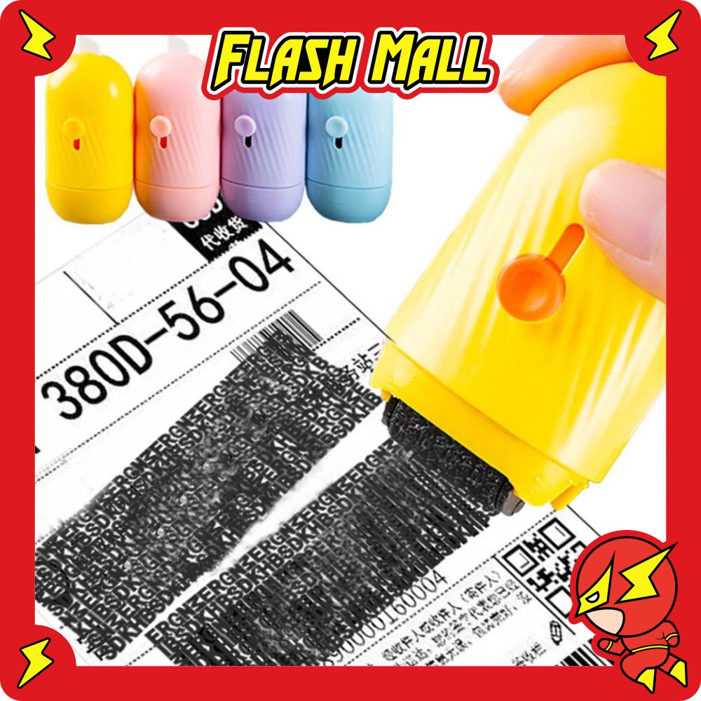 

FLASHmall 2 IN 1 ID Protection Roller Stamp with Ceramic Cutter Penutup Identitas dengan Pisau S021 0222