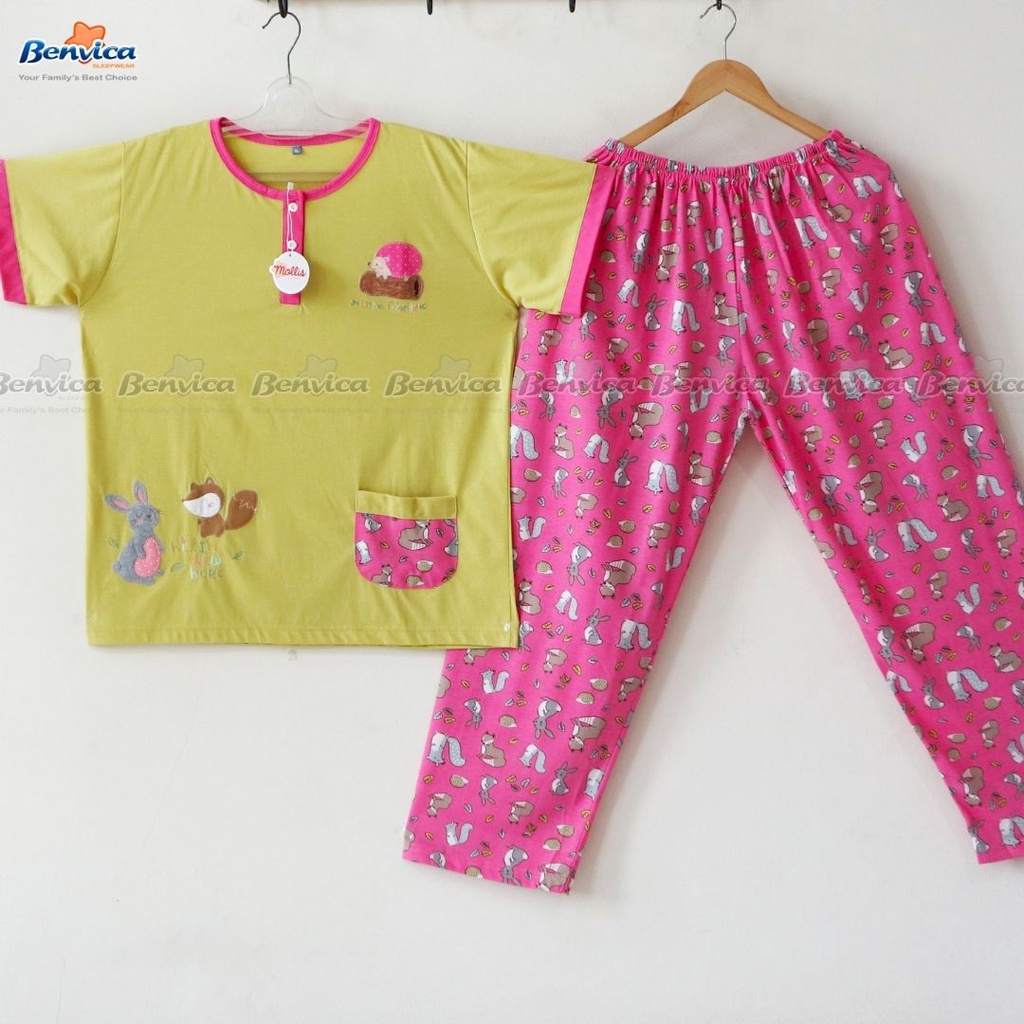 BAJU TIDUR CELANA PANJANG KAOS XL MOLLIS AL