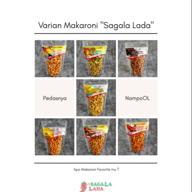 

Makaroni Sagala Lada varian balado