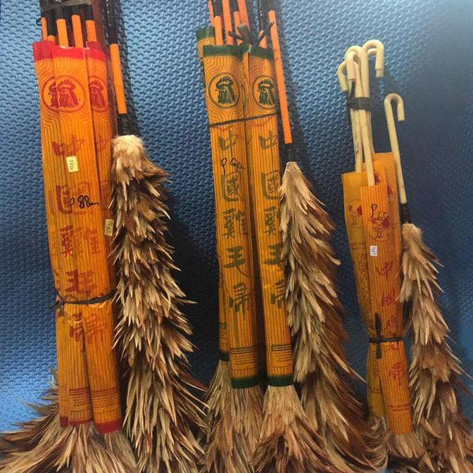 Kemoceng super jumbo bersih debu bulu ayam asli TAIWAN