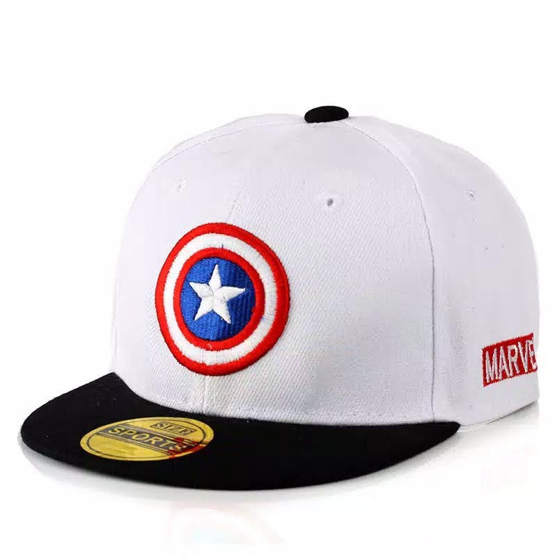 TOPI SNAPBACK ANAK IMPORT CAPTAIN AMERIKA USIA 3-12 TAHUN