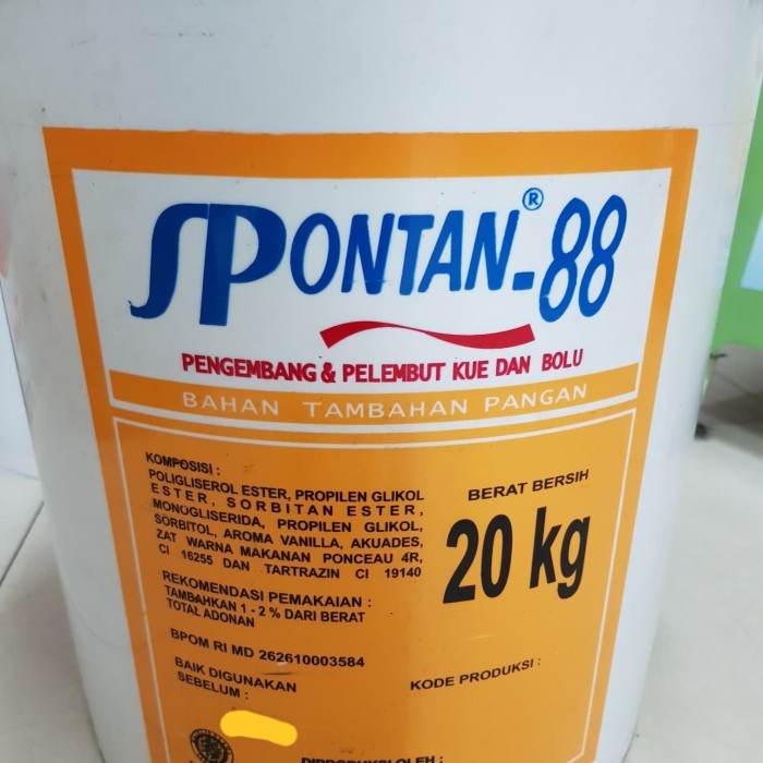 

Spontan 88 SP kue pelembut dan pengembang kue 100 gram