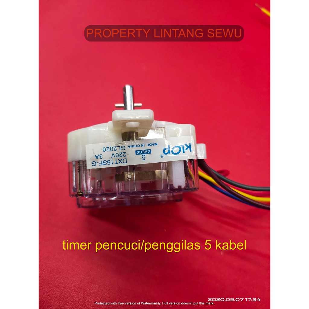 timer wash mesin cuci 2 tabung 5 kabel pencuci penggilas