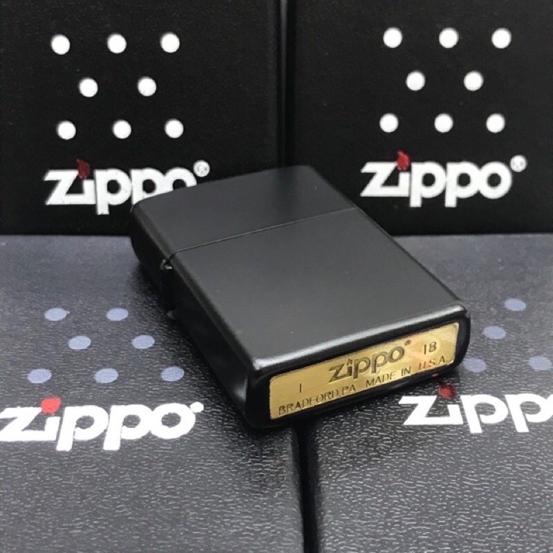 KOREK ZIPPO MATTE HITAM POLOS / ZIPPO ANTIK / ZIPPO POLOS