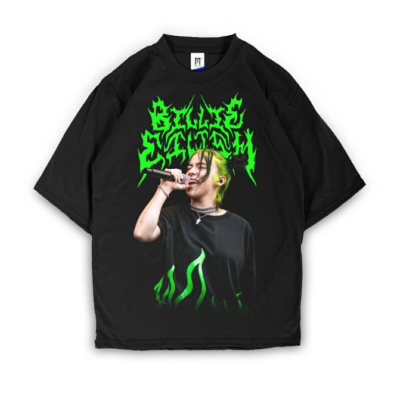 OVERSIZE BILLIE EILISH / TSHIRT BILLIE EILISH / Billie eilish Metal murah /KAOS BAND /KAOS PRIA/BAJU