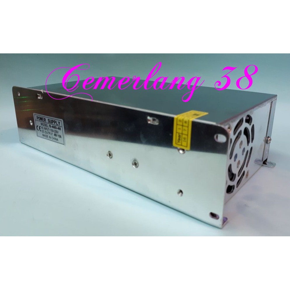 PI - 10A 48V Switching Power Supply / Switching Adaptor Jaring 48V 10A