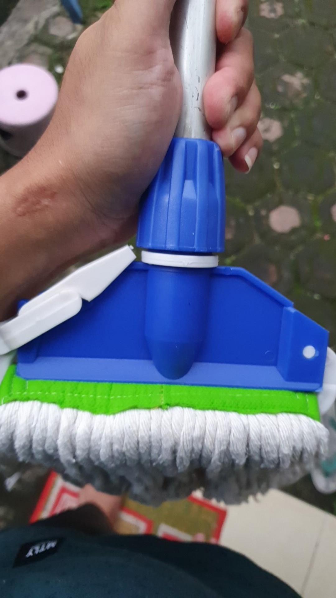 Kain Pel Kain Mop Alat Pel Lantai Refill Mop Biru