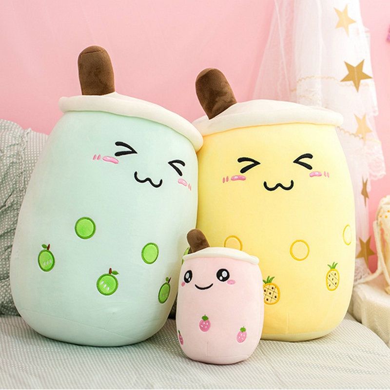 Boneka Boba Milk Tea Plush Buah Mainan Lucu Bahan Halus Dan Lembut