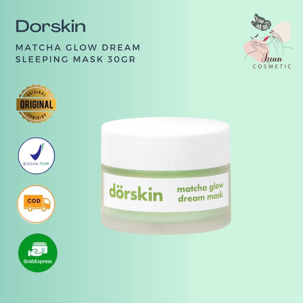 Dorskin Matcha Glow Dream Sleeping Mask Brightening Masker 30gr