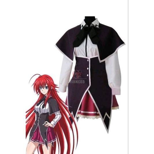 Cosplay Costume Anime Sma Dxd Rias Gremory Halloween Party Natal Uniform

