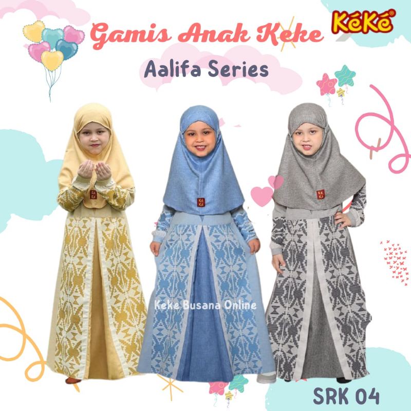 Gamis Anak Keke ~ Aalifa Series SRK 04 ~