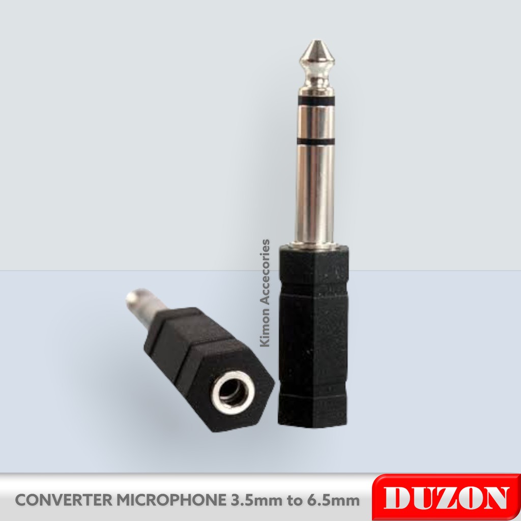 KONEKTOR CONVERTER MICROPHONE 3.5MM KE 6.5MM / sambungan