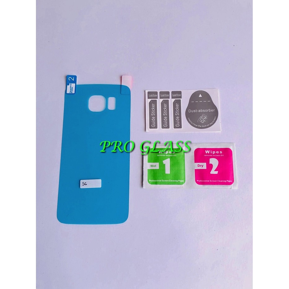 Samsung s6 BACK Cover CLEAR TPU Film Protector / Antigores Premium