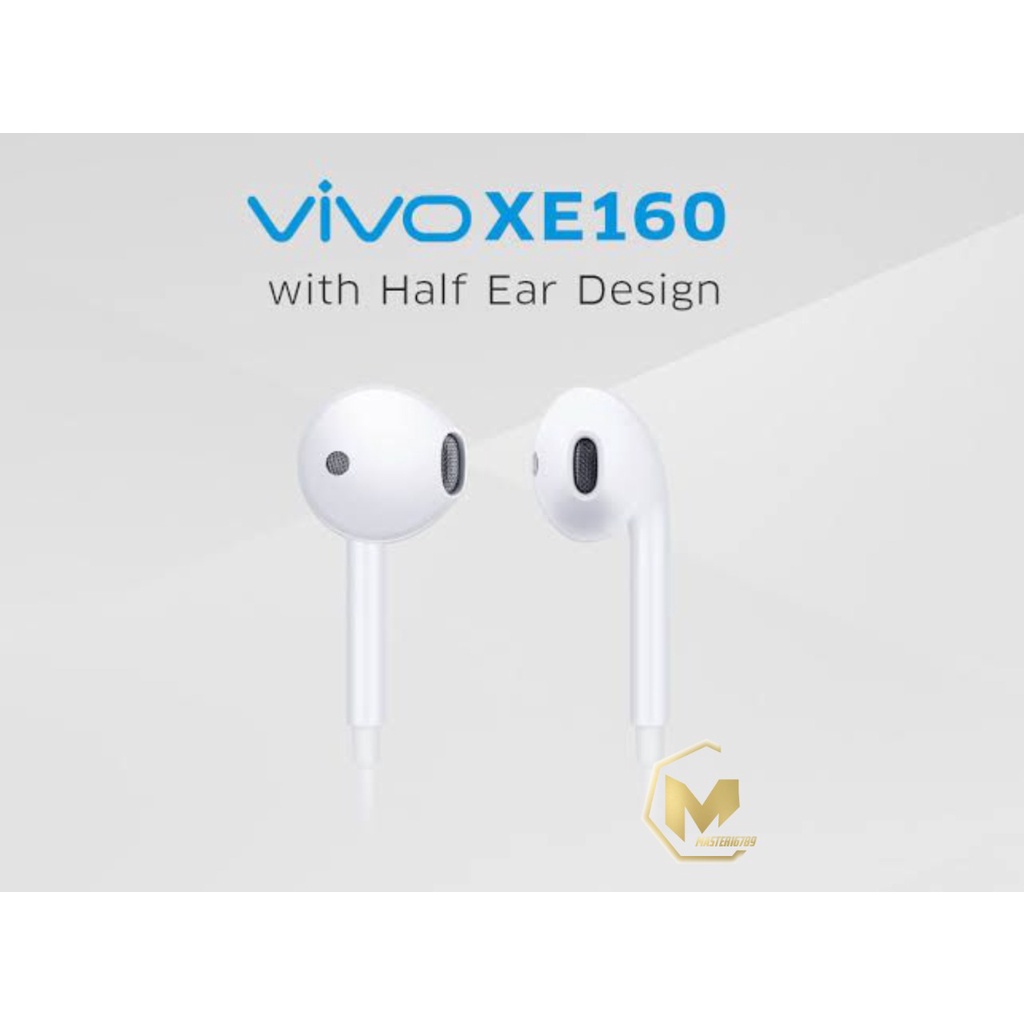 XE160 Headset headsfree earphone Hf ORIGINAL VIVO Y53 y71 y81 y83 Y91c Y91 y93 y20 y30 y50 v7 v9 Y12 y15 V20 JACK 3.5MM MA2401