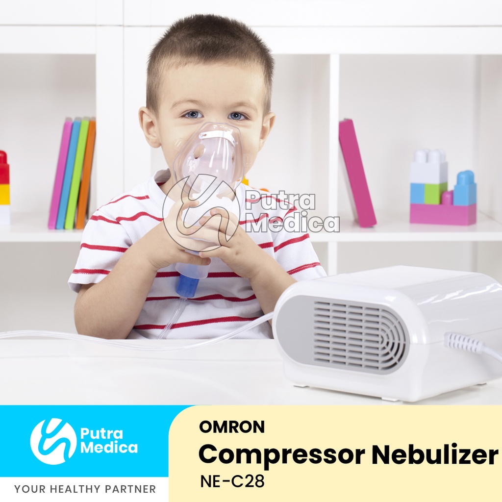 Omron CompAir Nebulizer NEC28 / Alat Terapi Uap / Kompresor Nebuliser