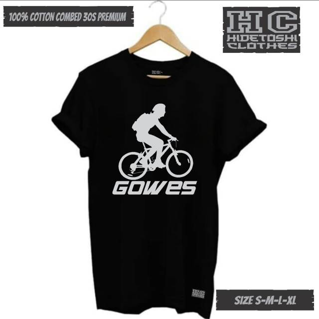 Kaos T-shirt gowes sepeda "gowes"