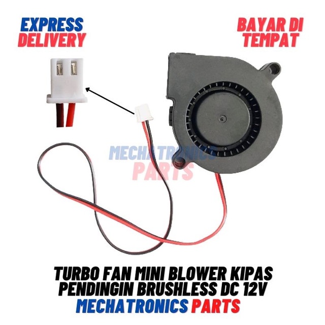 [5789] Turbo Fan Mini Blower Kipas Pendingin Brushless DC 12V