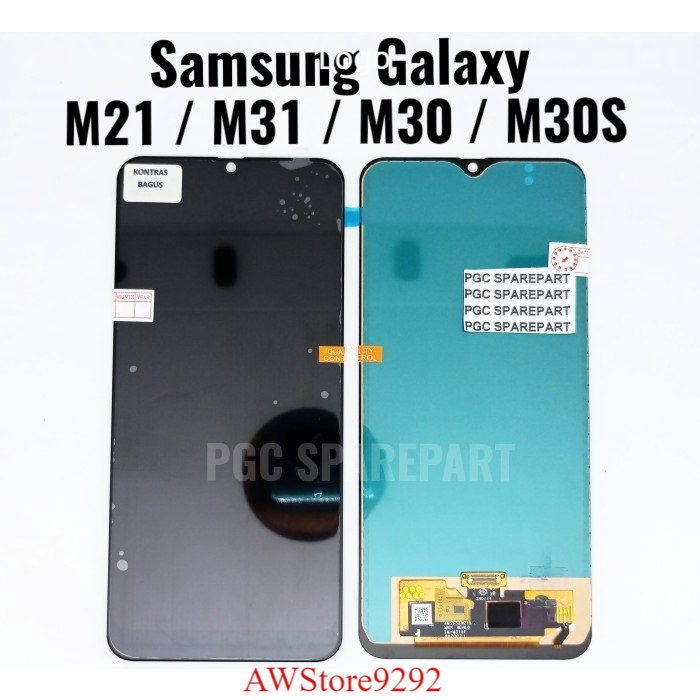 Layar Sentuh LCD TS Touchscreen Fullset Samsung M30S M30 M21 M31 A40S M307 M305 M215 M315 A407 OLED2 BLACK