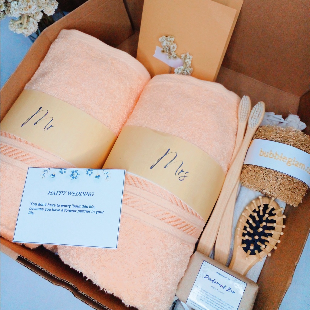 hampers alat mandi couple set/gift box alat mandi/hampers eco friendly/set alat mandi/kado pernikaha