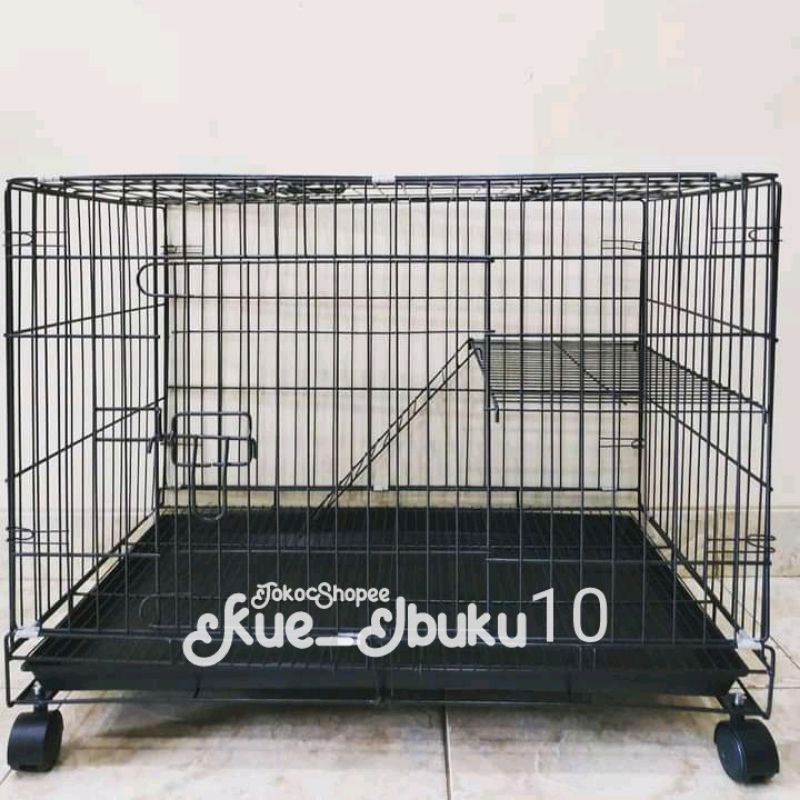 Kandang Kucing 60x40x50 Size L Hewan Musang Anjing Garangan Tupai Kelinci Hamster Iguana Sangkar Termurah