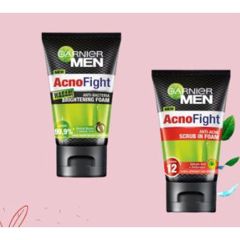 ^ KYRA ^ Garnier Men Facial Wash Foam Wash Pembersih Wajah Anco fight Oil Control