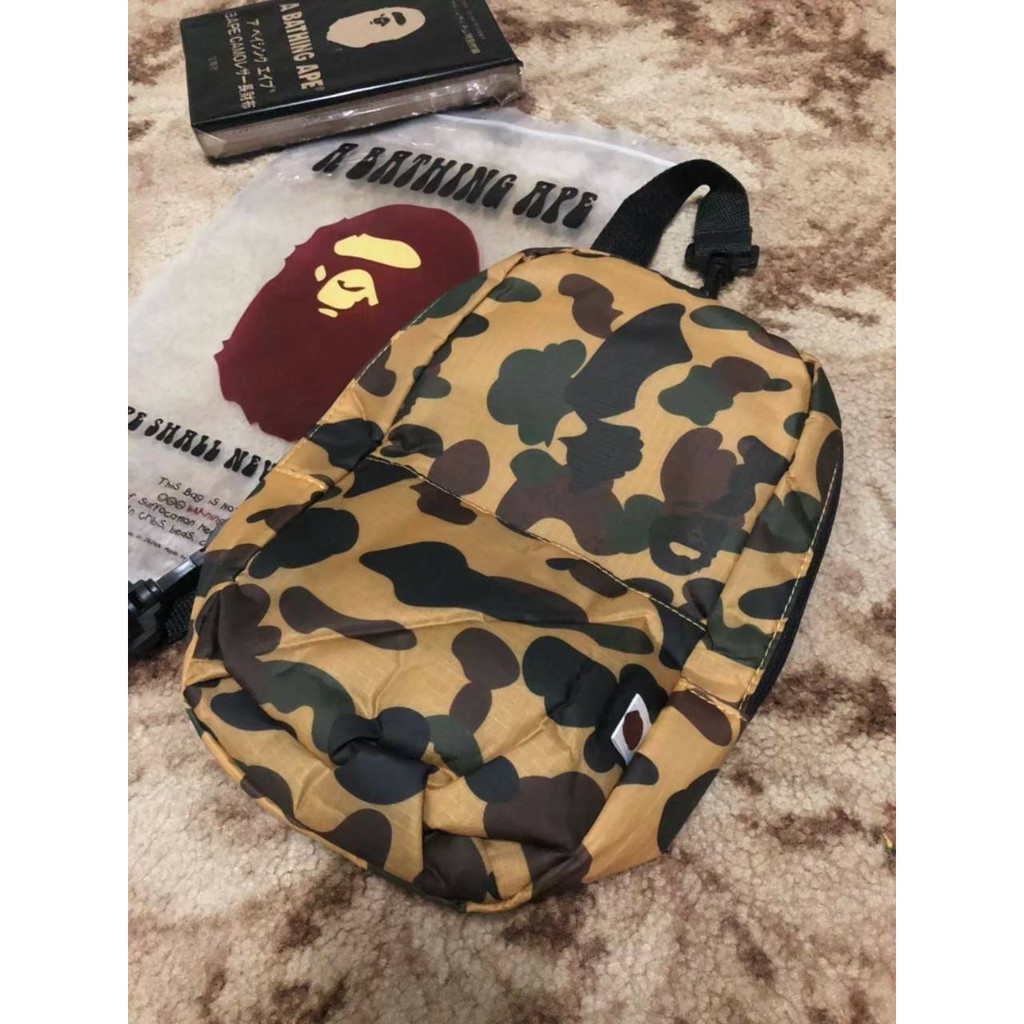 Slingbag BAPE Camo / Tas Selempang BAPE Pria Wanita Tas Kanvas