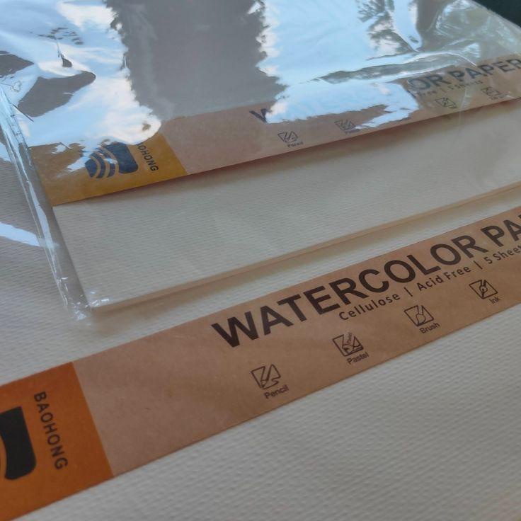 

FLASH SHOP Baohong Watercolor Paper Kertas Cat Air Cellulose 300gsm A4 / A5 / A6 Termurah