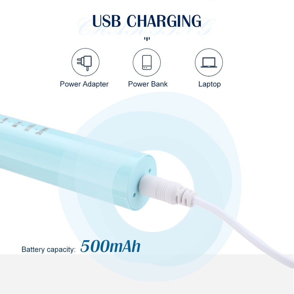 2 in 1 Electric Ultrasonic Sonic Dental Scaler USB Toothbrush Tooth Cleaner IPX7 Waterproof Whiten Teeth Tartar Remover Tool FREE 5 Aksesoris