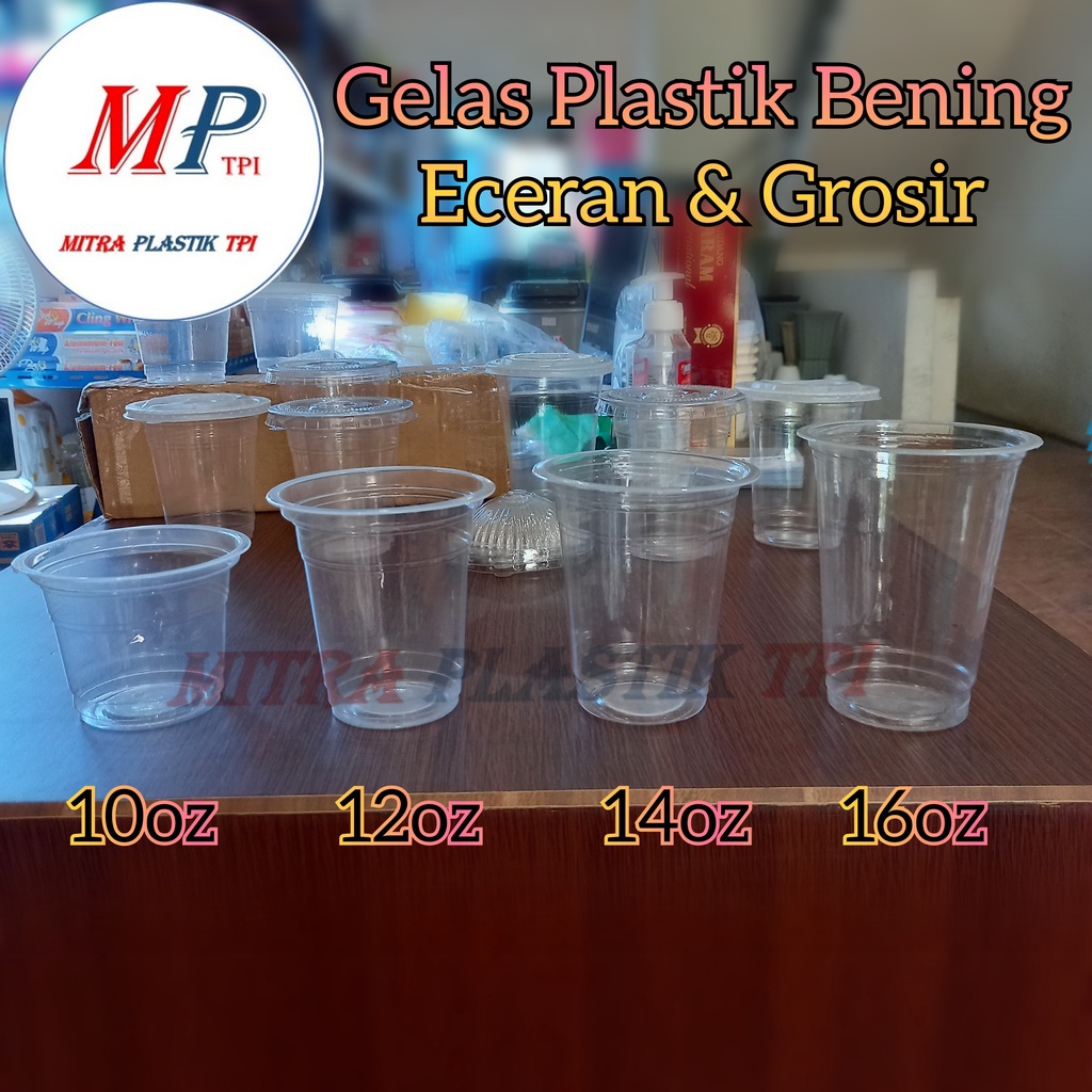 Gelas Plastik + Tutup / Gelas Pop Ice / Gelas Jus