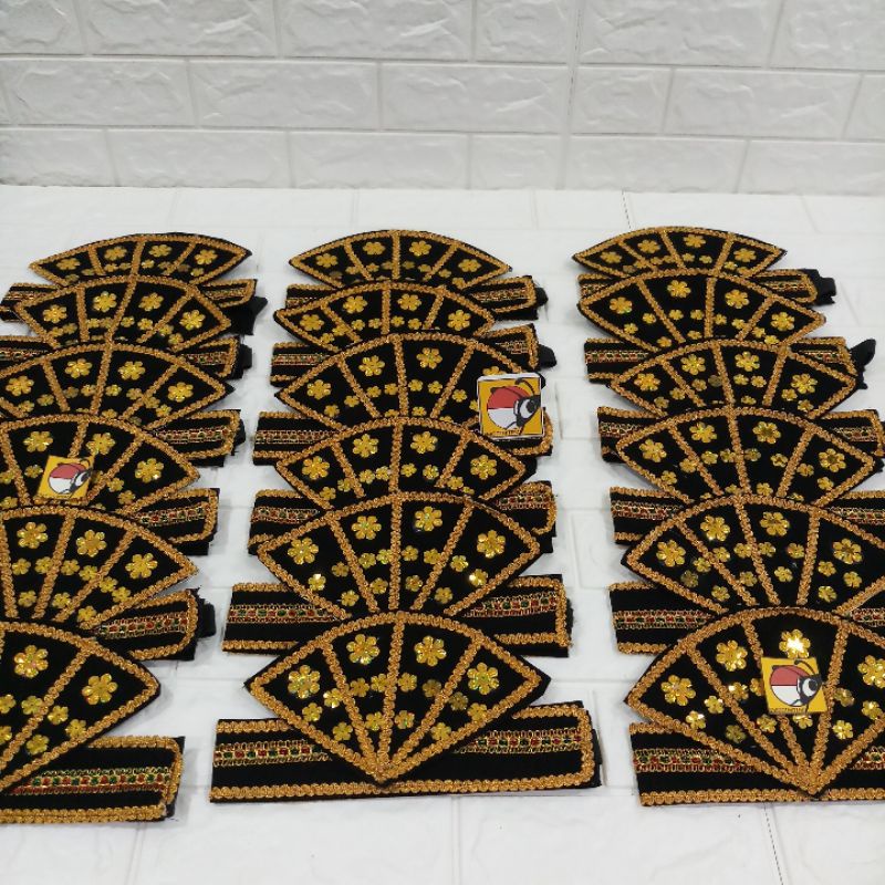 Topi aceh tari saman hiasan kepala khas aceh aksesoris kepala tarian aceh