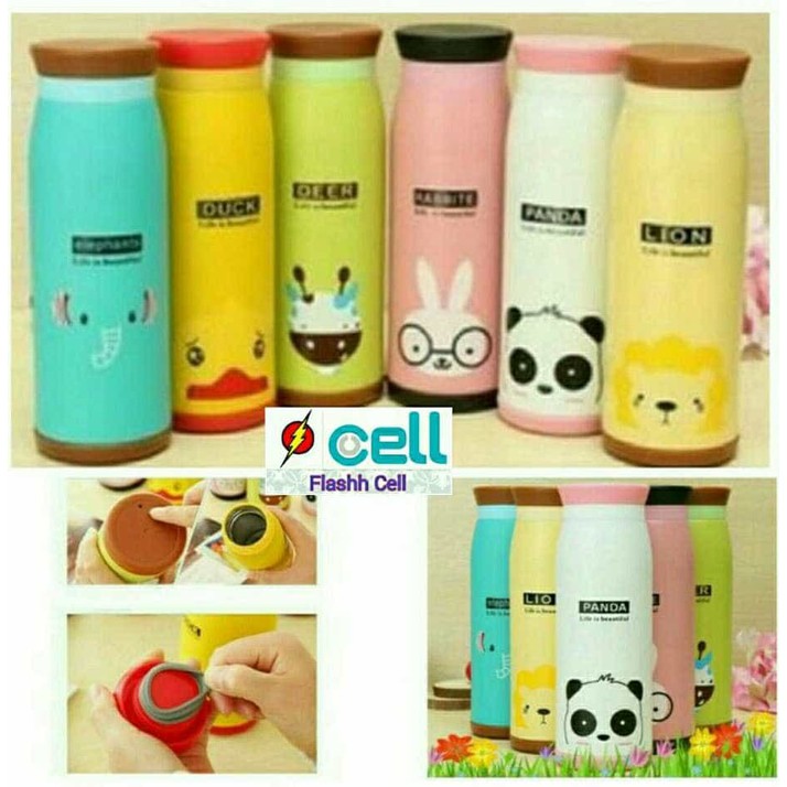 Termos Animal Karakter 500ml (tumbler Termos botol minum)