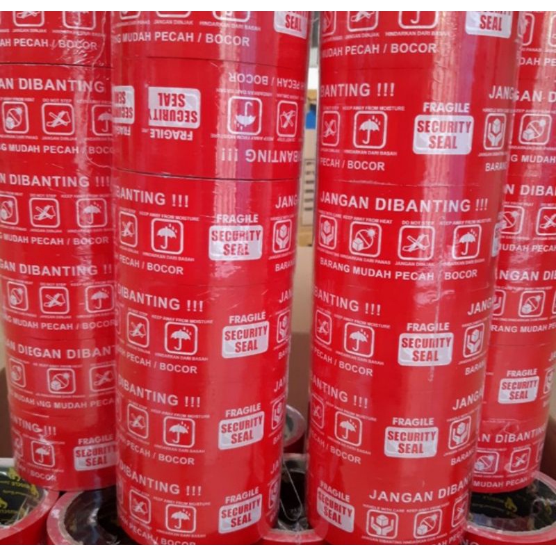 

lakban fragile merah good QUALITY