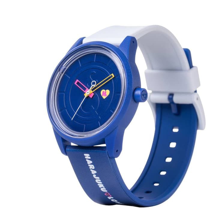 PRODUK HOT Q&Q QQ Smile Solar Analog Harajuku Biru RP00J843Y Original