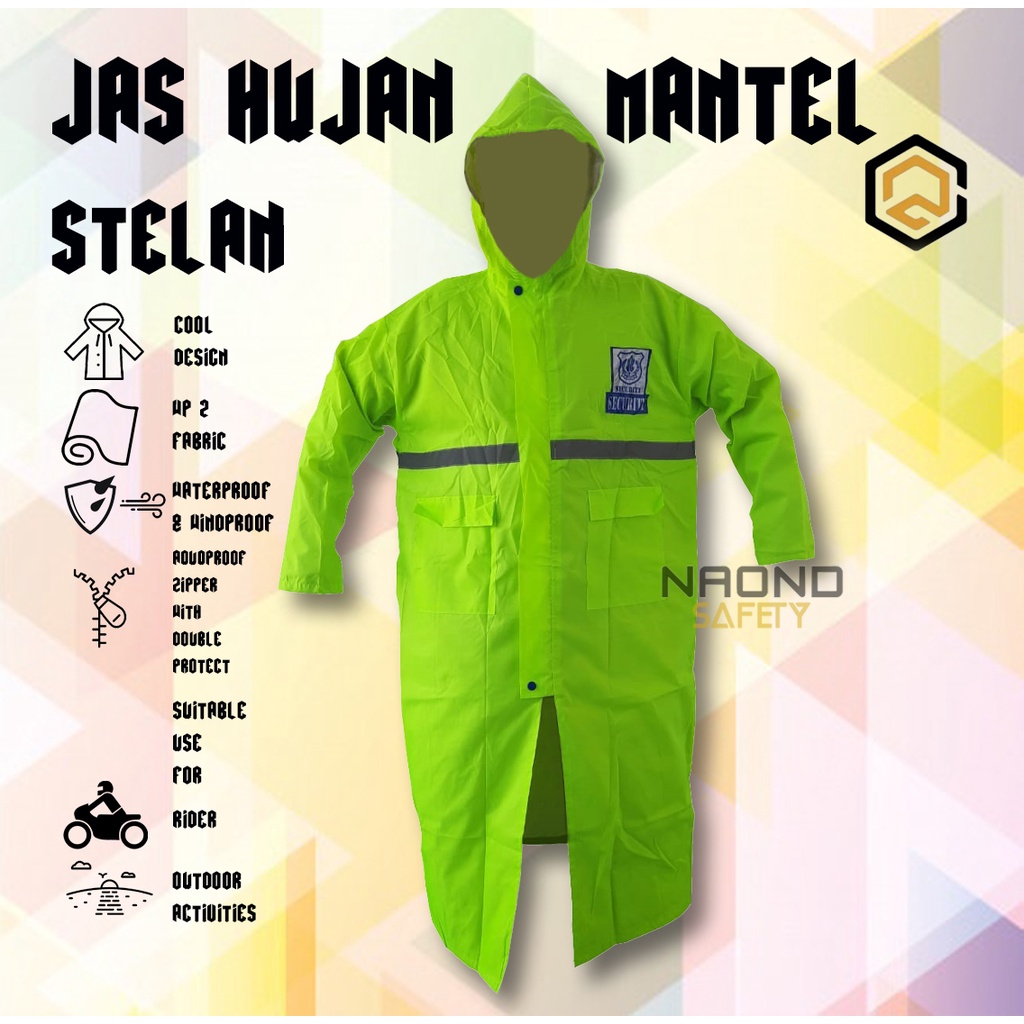 Jas Hujan BEST SELLER Mantel Security/Jas Hujan Jubah Security/Jas Hujan Overcoat