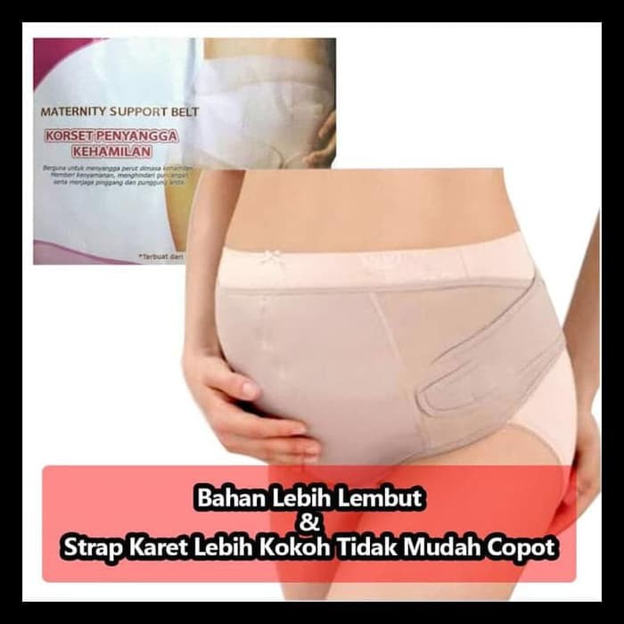 Korset Penyangga Kehamilan / Stagen Hamil / Maternity Support Belt Sorex Hitam