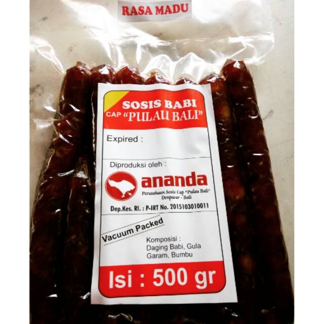 

Sosis Babi Ananda rasa Madu