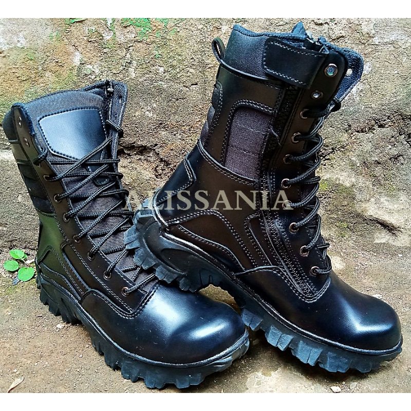 SEPATU SAFETY PDL TACTICAL UJUNG BESI TNI POLRI SECURITY