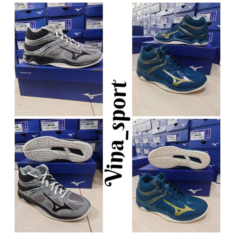 MIZUNO Thunder Blade 2 mid original sepatu volley