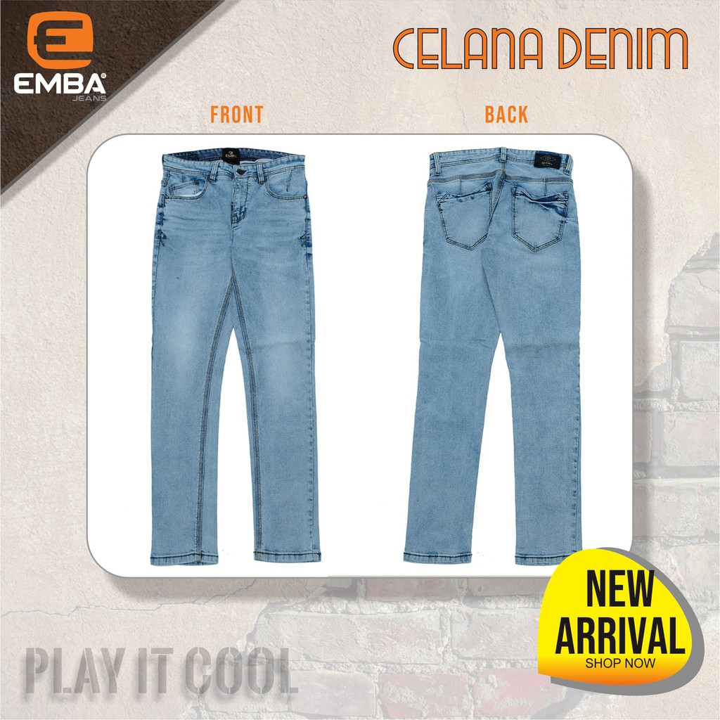 [COD] CELANA DENIM EMBA JEANS ORIGINAL Bio Wash
