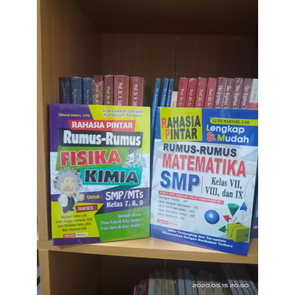 Rumus-rumus Fisika&Kimia, dan Rumus-rumus Matematika SMP/Mts