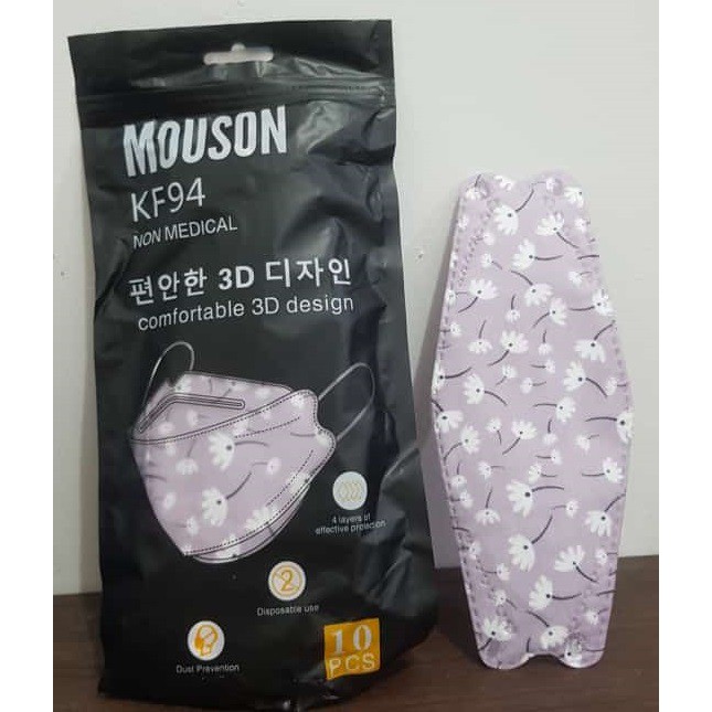 KF94 Mouson Masker 4 Lapis Edisi Warna isi 10 pcs