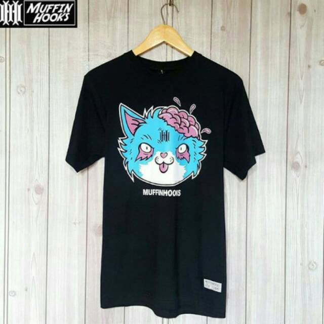 Baju Muffin Hooks Combed 30 S / Lengan Pendek / Round Neck Version / Atasan Pria / Distro Kekinian