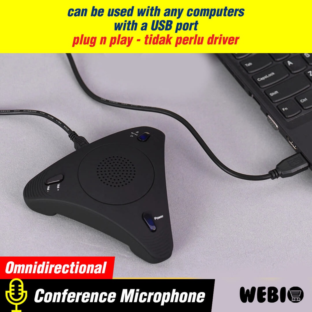 Mic Speaker U08 Spiker Microphone USB Speker Mik Meeting Conference Portable Mikrofon Condenser Laptop PC Komputer Omnidirectional