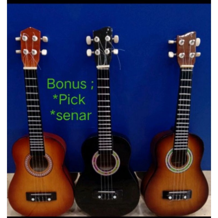 Ukulele/Kentrung/ukulele senar 4 bonus pick