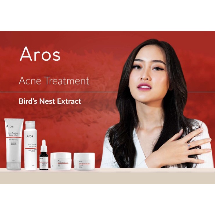 [BPOM] Aros Acne Treatment Series (Facial Wash| Toner| Serum| Day Cream| Night Cream)