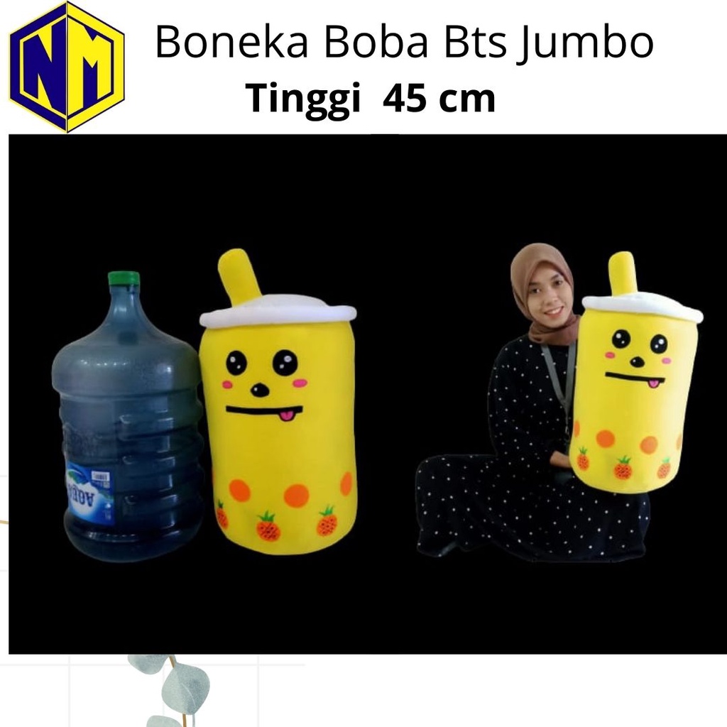 Boneka Boba BTS Jumbo Bantal Boba Besar label SNI Original murah bgt